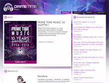 Tablet Screenshot of primetime.fi